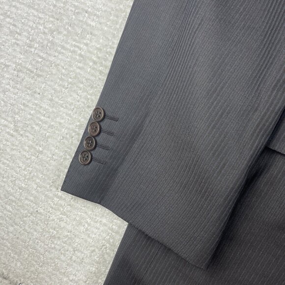 Canali Men's Lined Black Wool Sportcoat 56R Blazer Made in Italy - Picture 7 of 16